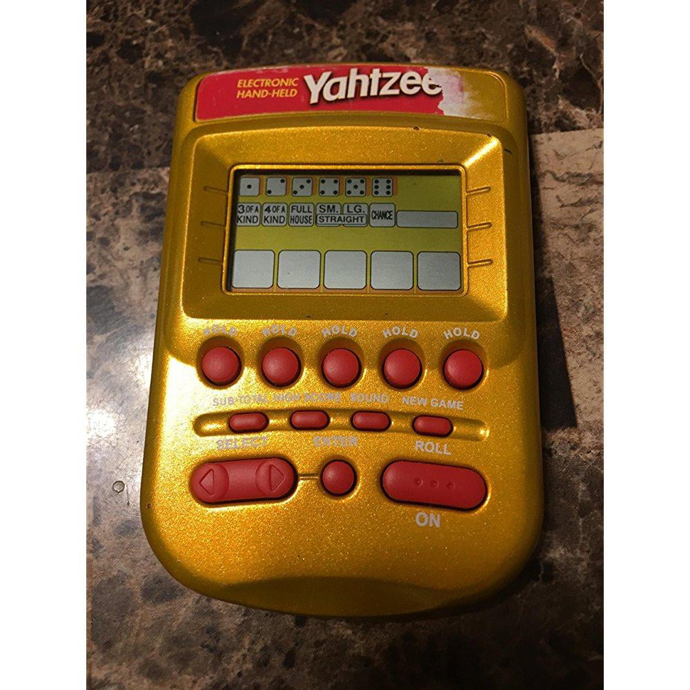 yahtzee handheld electronic game