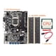 thumbnail image 4 of Tholdsy 1 Juego de placa base B75 de alta eficiencia 4G 1600Mhz memoria accesorios de computadora profesional dispositivo de minería con CPU para el Juegos de teclado y mouse para computadora, 4 of 6