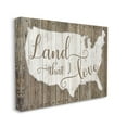 thumbnail image 3 of Stupell Industries Land I Love Map Rustic Background,40 x 30, Design by Kelly Donovan, 3 of 7
