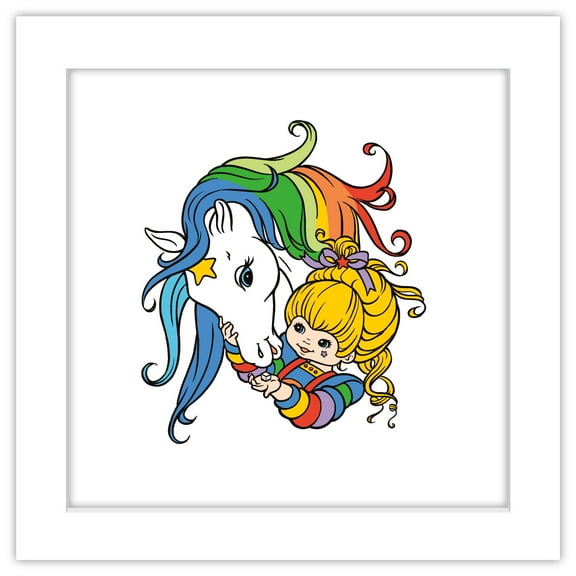 Gallery Pops Rainbow Brite - Starlite Sugarcube Wall Art, White Framed Version