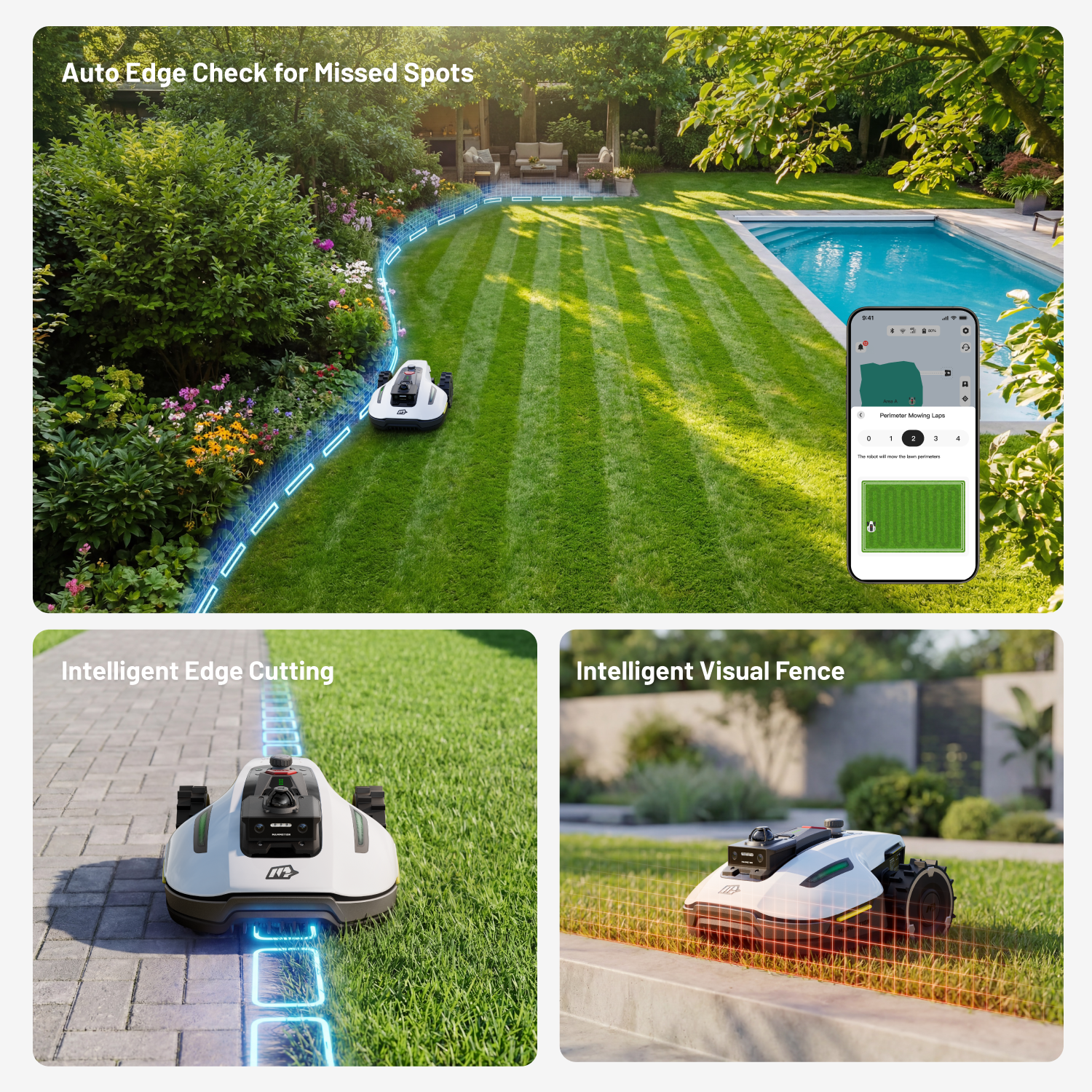 MAMMOTION YUKA mini 2 1000H Robot Lawn Mower, 0.25 acre, LiDAR 360°+ AI Vision, DropMow, Cutting Heights 2.0-3.5in