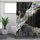 thumbnail image 2 of Yhmxh Decoración del baño Cortina de ducha con estampado digital geométrico, gruesa, con ganchos, patrón de partición Organizadores y almacenamiento de baño Accesorios de baño, 2 of 5