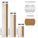 thumbnail image 2 of Regla de Metal con Respaldo de Corcho, Reglas de Acero Inoxidable de 6+12+18 Pulgadas - Imperial y Métrica para Herramientas de Oficina Escolar, 2 of 5