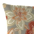 thumbnail image 2 of Jordan Manufacturing 16" x 16" Anita Scorn Grey Floral Square Outdoor Throw Pillow (2 Pack), 2 of 10