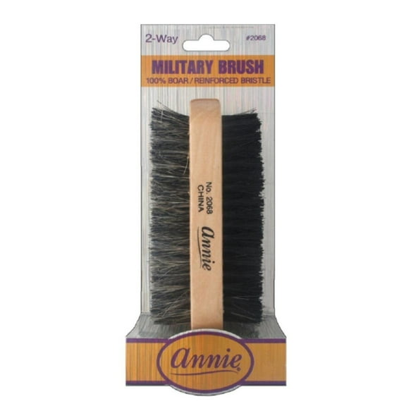 Annie 2 Way Military Brush Two Sided 100% Boar Reinforced 2068