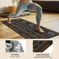 thumbnail image 4 of Colorful Geometric Striped Pattern Hot Yoga Mat Towel Non Slip for Hot Yoga - Quick-Drying Yoga Mat Cover with 4 Corner Pockets with Travel Bag - Hot Yoga Towel Non Slip 74"x26", 4 of 6