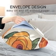 thumbnail image 4 of Yayeee Pillowcase Standard Size Set of 2 Satin Wrinkle Resistant Pillow Case, Hand Drawn Floral, 4 of 8