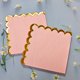 thumbnail image 1 of Granjero Gordo 50 servilletas de papel dorado y rosa de 5 x 5 pulgadas, servilletas desechables, suministros para decoración de fiestas (rosa A), 1 of 5