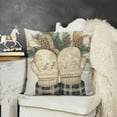 thumbnail image 2 of YINGXI Winter Throw Pillow Covers Gloves Winter Holiday Decorative Pillows for Sofa Couch Home Decor 18x18in, 2 of 5