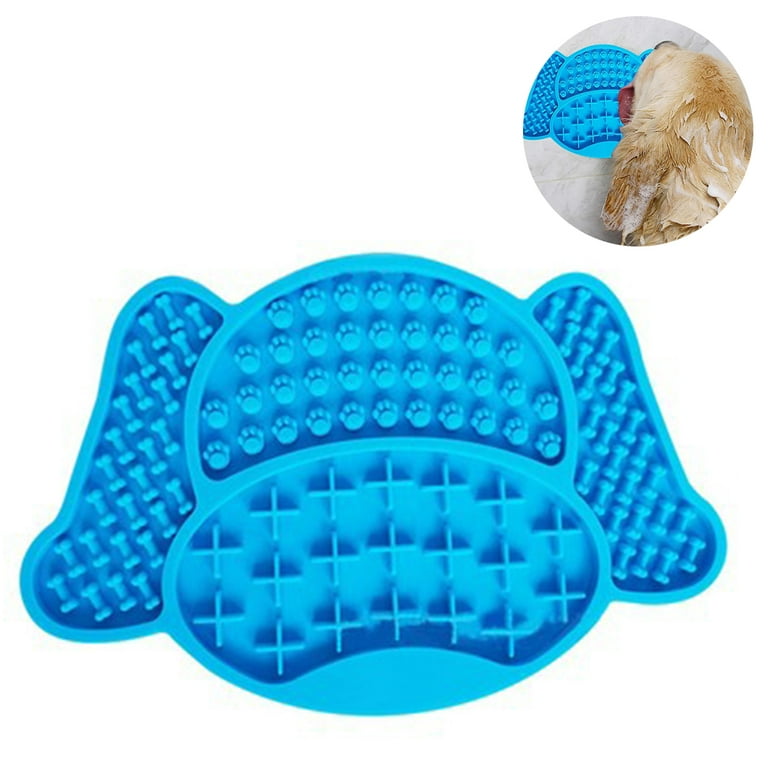 Silicone Licking Mat for Dogs, Dog Slow Feeder Mat,Dog Lick Mat with  Suction Cup Holds on Wall and Floor, Peanut Butter Treat Pads,Dog Bath  Distraction Device,Dog Lick Mat Anxiety 