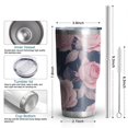 thumbnail image 6 of 30oz Pioneer Flower Tumblers Stainless Steel Tumbler with Lid and Straw,Vacuum Insulated Double Wall Travel Tumbler Cups Mug with Cleaning Brush for Coffee,Tea, 6 of 7