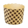 thumbnail image 1 of Molde para cupcakes Cateissary 100 Uds Papel kraft a prueba de aceite, 1 of 6