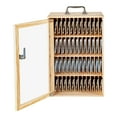 thumbnail image 2 of 48 Slots Cell Phone Storage Cabinet Wooden Acrylic Cell Phone Locker Box Storage Cabinet Pocket with Keys, 2 of 22
