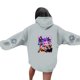 thumbnail image 3 of Pop cazadora para niña Demo-n Hunters Unisex Fashion Hooded Sweatshirt Streetwear Soft Comfortable Long Sleeve Hoodie for Daily Wear Spring Fall Winter （Light Gray）, 3 of 4