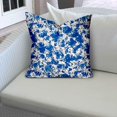 thumbnail image 4 of HomeRoots 17" X 17" Blue And White Enveloped Coastal Throw Indoor Outdoor Pillow Cover, 4 of 5