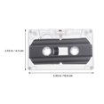 thumbnail image 2 of HLONK 8 Pcs Cassette Vierge pour Enregistrement de Musique et de Discours avec Étui Transparent pour Messages de Fête Rétro DIY Coque Rigide Enseignement et Enregistrement Vocal, 2 of 8