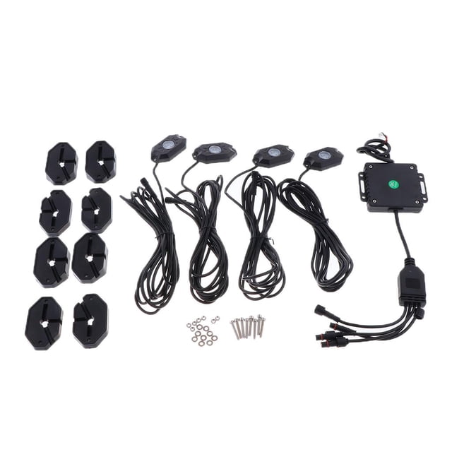 Luz De Atmósfera Inferior Con Control De Voz De Plástico Resistente A La Corrosión Para Wrangler Macarena Chasis de luz de neón de coche