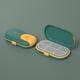thumbnail image 4 of Pastillero verde de 2 piezas, organizador de compartimentos, pastillero de viaje, pastillero diario, 4 of 5