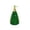 Green, variant on syligr Christmas Tree Ceramic Soap Dispenser for Bathroom Kitchen, Decorative Pump Bottle with Gold Dots for Home Indoor, Mini Tree Ornament for Holiday Party Gift, 25oz