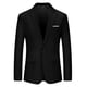 thumbnail image 1 of Blazer Lars Amadeus Slim Fit para hombre traje de un botón Negro L, 1 of 6