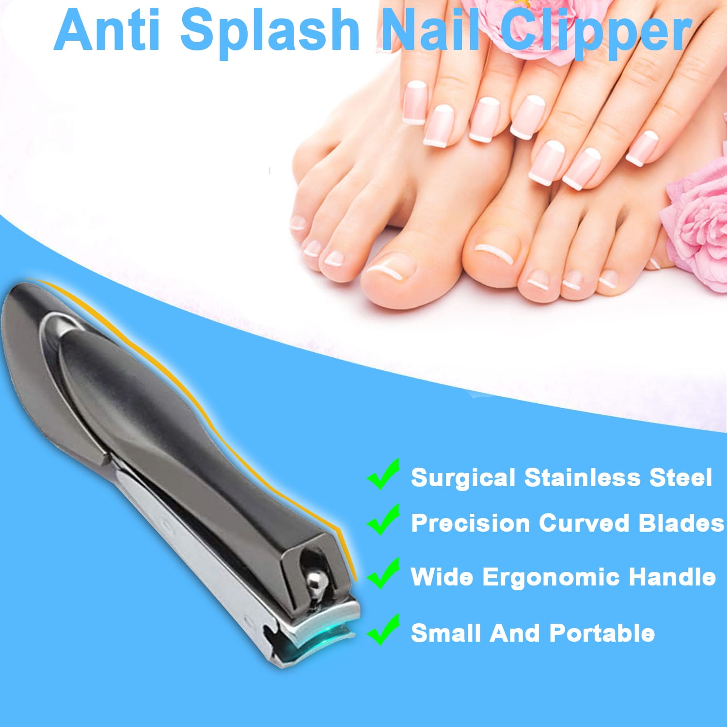 Nail Clippers Sets, Podiatrist Professional Heavy Duty Toenail Clippers Set， 7Pack