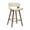 Cream and Walnut, variant on Jagger Modern 26" Black Wood and Gray Faux Leather Counter Height Barstool