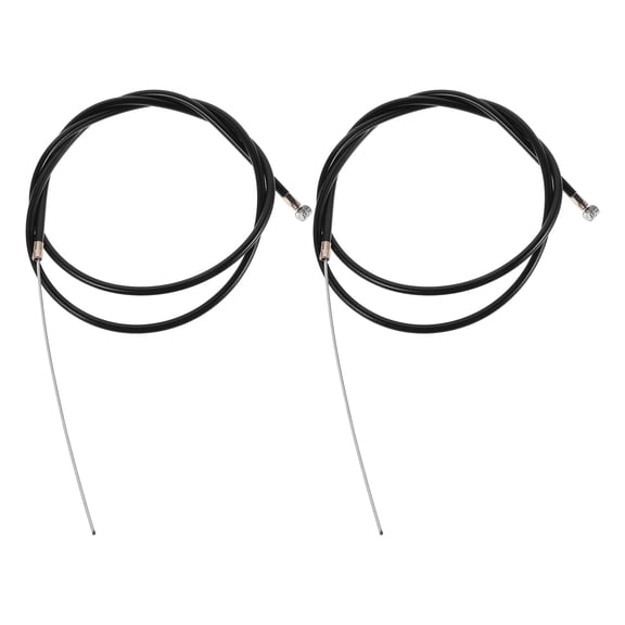 DECOMELODY 1Set Black Brake Cable for Electric Scooter and Bicycle with Efficient Braking 45.3x0.2x0.2in Steel