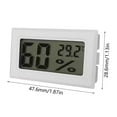 thumbnail image 3 of Digital Indoor Hygrometer - Accurate Temperature & Humidity Monitor with LCD Display, ABS Material, Compact Portable, 3 of 6