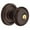 Bronze, variant on Baldwin 5208.Entr Classic Style Single Cylinder Keyed Entry Door Knob Set - Bronze