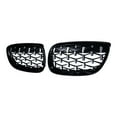 thumbnail image 6 of Glossy Black Chrome Front Kidney Grill Grille for 07-10 BMW E92 E93 08-13 3-Series M3 E92 E93, 6 of 6