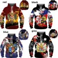 thumbnail image 2 of Sudadera con capucha con estampado digital 3D de la antigua insignia del caballero para hombre, sudadera de gran tamaño, sudadera informal de manga larga para hombre, ropa de calle, 2 of 5