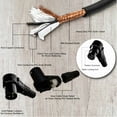 thumbnail image 2 of Coluber Cable Balanced XLR Cable Right Angle Male - Right Angle Female 35ft, 2 of 6