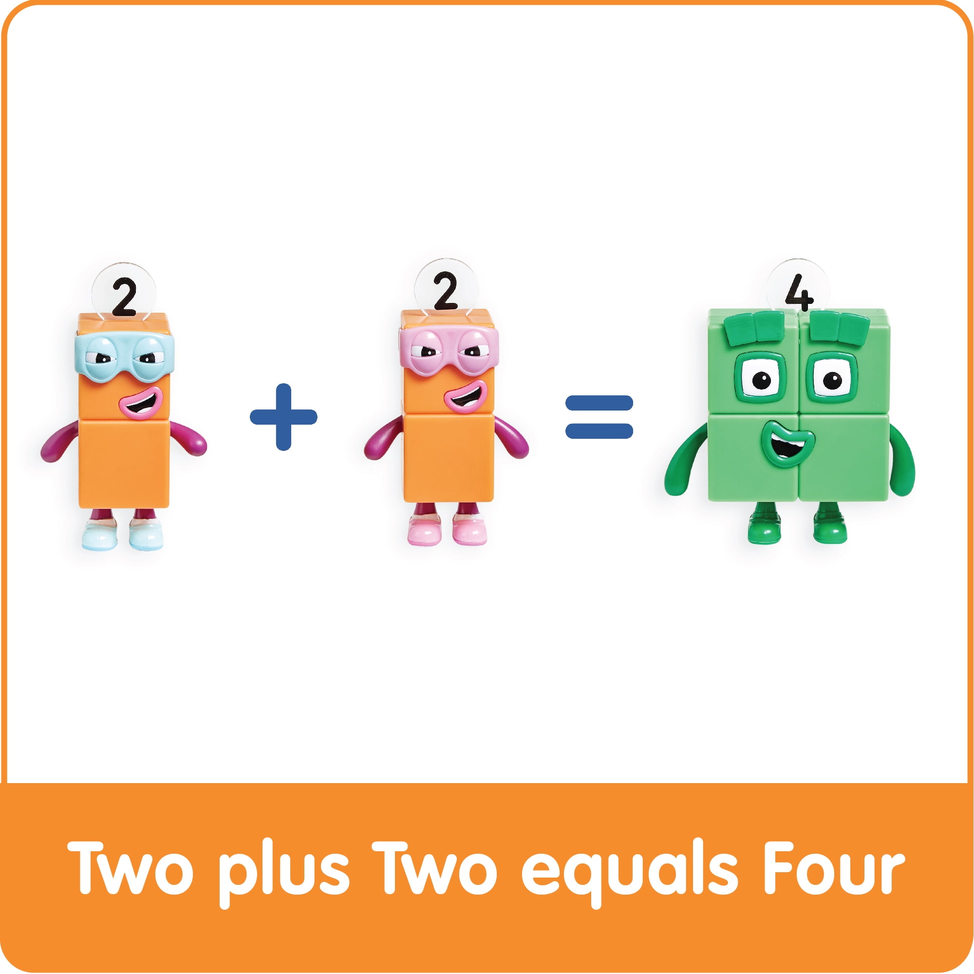 hand2mind Numberblocks® Four and The Terrible Twos, Toy Figures Collectibles, Mini Action Figures