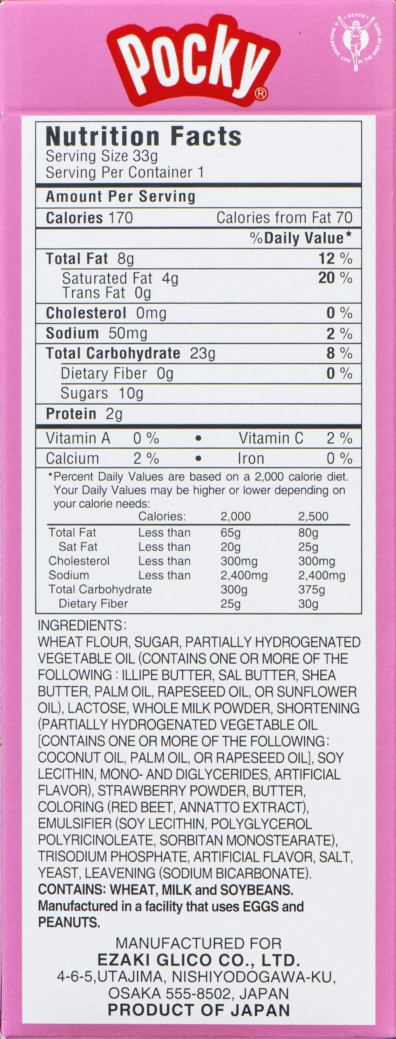 Gilco Pocky Strawberry Cream Covered Biscuit Sticks, 1.16 oz, Baked