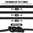 thumbnail image 2 of Expandable Garden Hose - 100 FT - with Multi Pattern Spray Nozzle – Durable, Flexible, Multipurpose (Black), 2 of 7