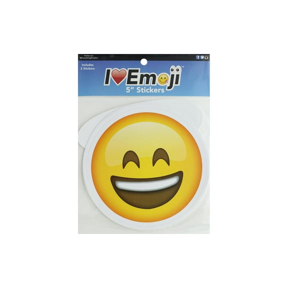 Everything Emoji Sticker Set 5" Laugh/Smile w/Halo