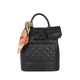 thumbnail image 1 of Mochila Diseño Acolchado Negra Cloe A Rombos Con Mascada Cloe Backpack, 1 of 3