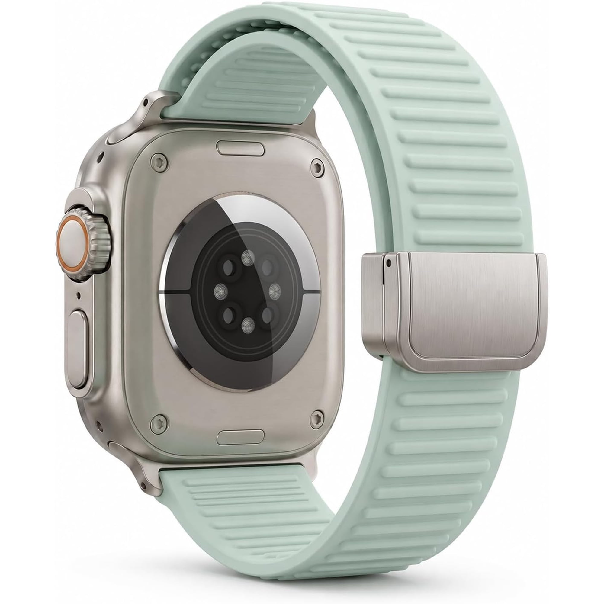 XIHAMA band Compatible with Apple Watch Band 1/2/3/4/5/6/7/8/9 series,Magnetic Silicone Sport Band,38/40/41mm