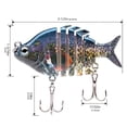 thumbnail image 6 of Bassdash SwimPanfish 2.5”/0.34oz Hard Bluegill Swimbaits Multi Jointed Topwater Trout Bass Fishing Crank Lure for Freshwater and Saltwater, 6 of 8