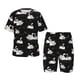 thumbnail image 1 of Balery Swan And Dragonflies Conjunto de Pijama Infantil de Manga Corta con Estampado – Ropa de Dormir de Algodón Suave-3X-Large, 1 of 6