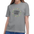 thumbnail image 5 of Youth Short Sleeve T-Shirt, Parent-child Outing Wear Tops, Easter Bunny Pattern, Comfort Tee, Multi-Size, Grey, 5 of 15