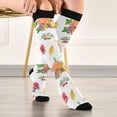 thumbnail image 5 of FREEAMG Thanksgiving Pumpkin Compression Socks for Men & Women Knee High Stockings for Running, Sport, Hiking & Travel, 5 of 7