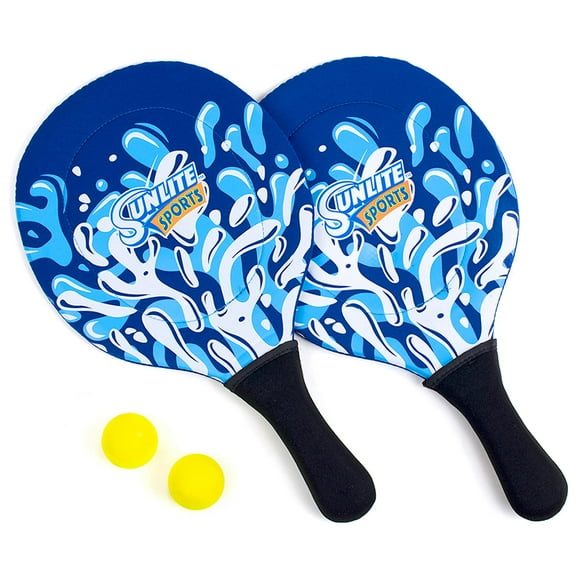 Set de juegos de pádel para playa Sunlite Sports con 2 remos y 2 pelotas