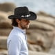 thumbnail image 3 of Sombrero vaquero italiano de fieltro con ala ancha para hombre y mujer, 3 of 8