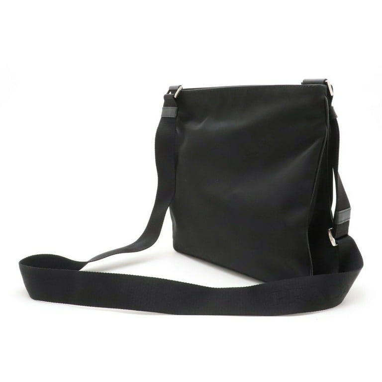 Prada Tessuto Saffiano Black Messenger Bag Cross Body 2VH563 Prada Tessuto Saffiano Black Messenger Bag Cross Body 2VH563