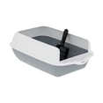 thumbnail image 2 of Caja de arena para gatos Suministros semi encerrados con litera suministros para mascotas Bandeja para mascotas Caja de arena de gato para viajes al, 2 of 8
