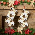 thumbnail image 6 of Uemuo Colorful maple leaf owl Print Christmas Stockings, 18inch Xmas Hanging Stocking Decorations for Christmas Party Family Decor, 6 of 7