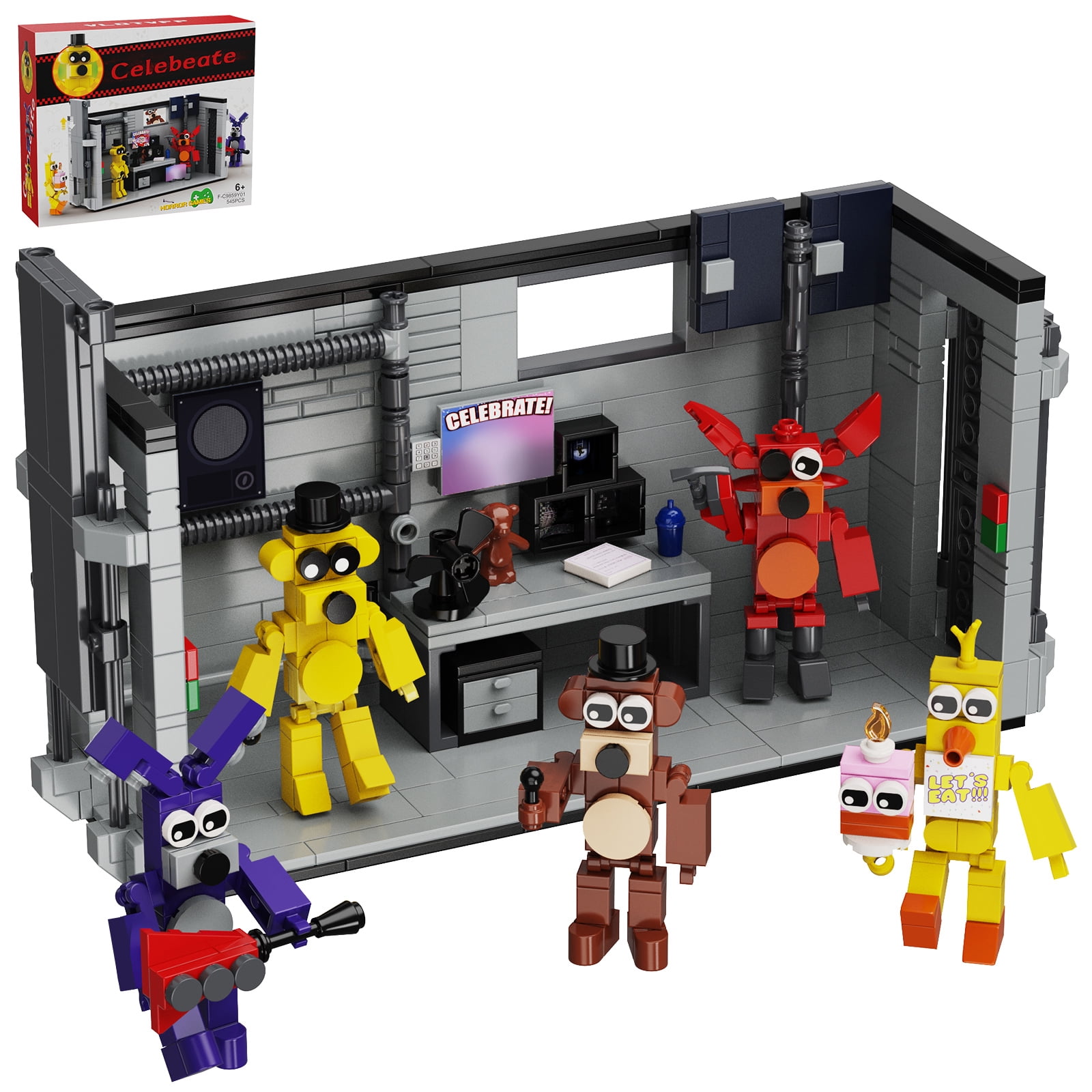 Five Nights at Freddy s ABS Material Stage MOC B Custom Building Set Compatible with Most Brands Walmart
