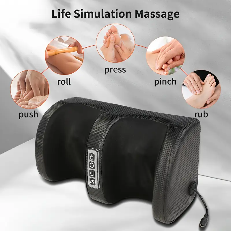 Miserwe Acupressure foot massager with heating, electric foot massager, calf massager with massage rollers, deep kneading circulation, the best gift for family, Christmas present