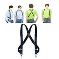thumbnail image 6 of Mens Suspender Adjustable with Swivel Hooks Trucker Suspenders Trousers Apparel Navy, 6 of 8